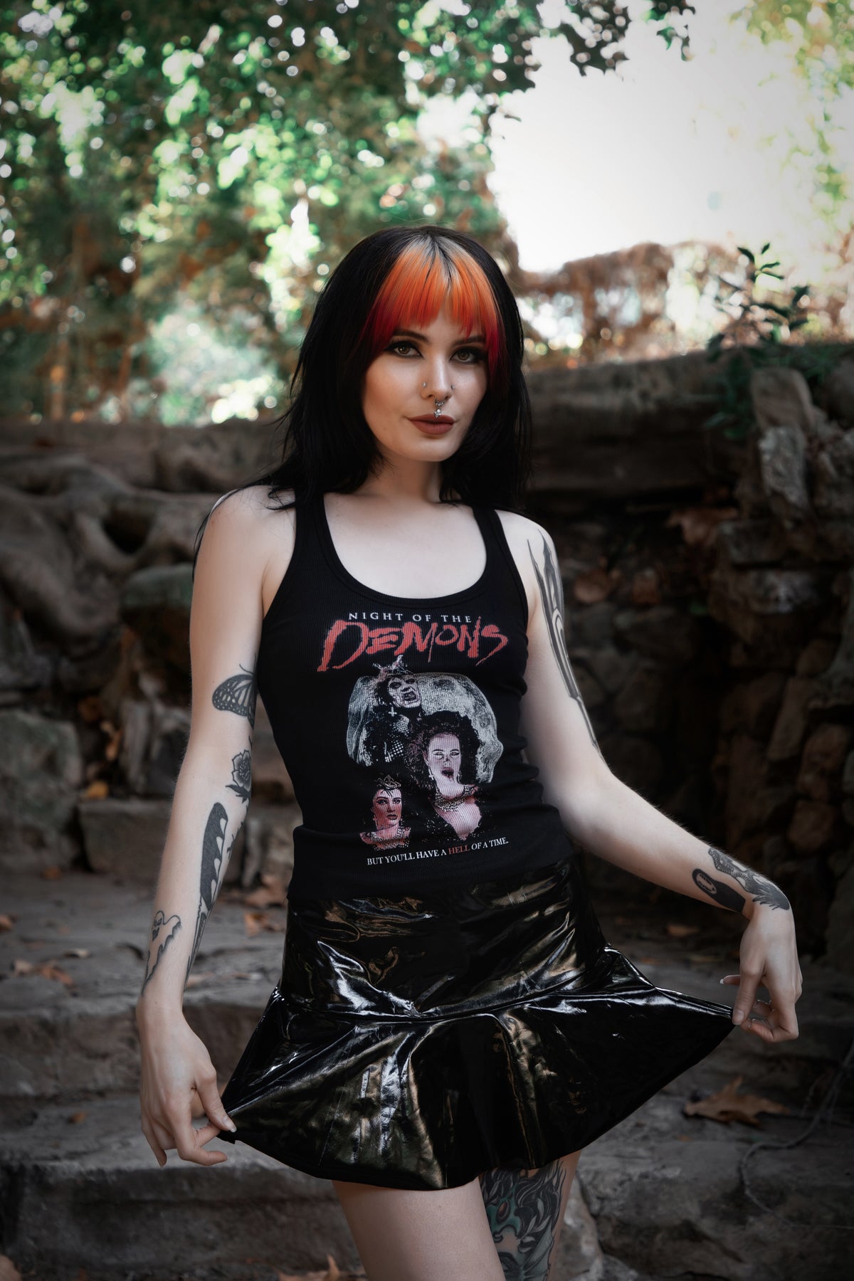 Night of the Demons Ribbed Tank Top