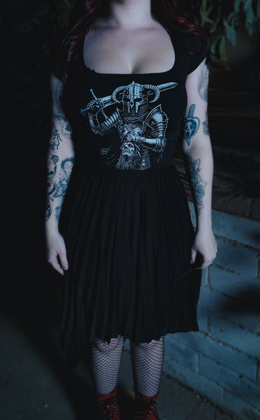 Butcher Scoop Neck Top