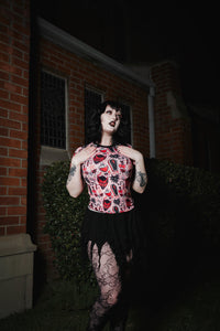 Pink Devil Ringer Tee