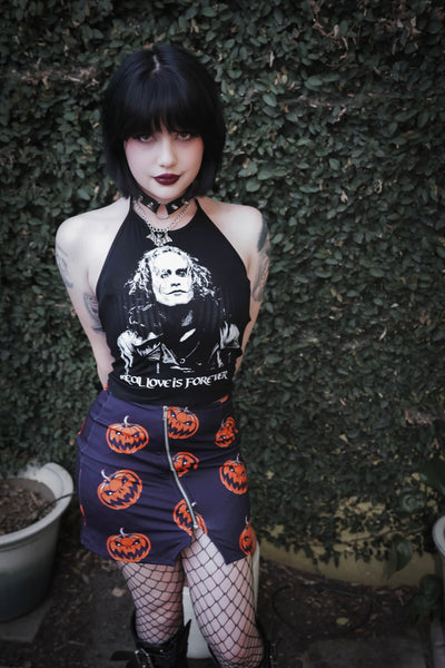 Pumpkins Mini Zip Skirt