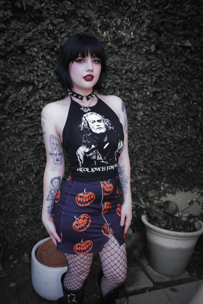 Pumpkins Mini Zip Skirt