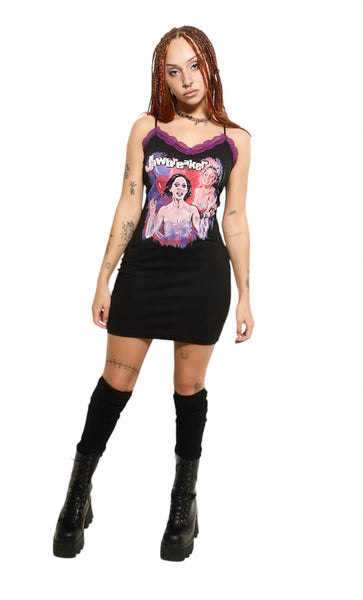 Jawbreaker Lace Strap Dress