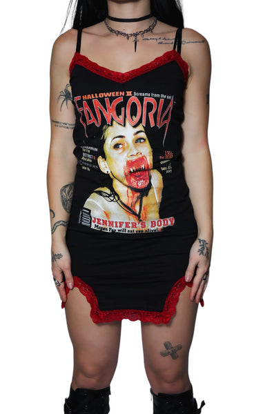 Jennifer's Body (Fangoria) Slit Red Lace Dress