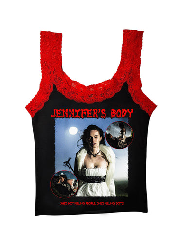 Jennifer's Body Lace Ribbed Tank
