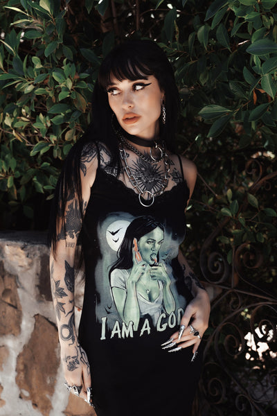 Jennifer's Body Lace Strap Dress "I am God"