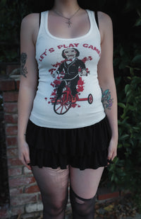 Let's Play Games Ribbed Tank Top