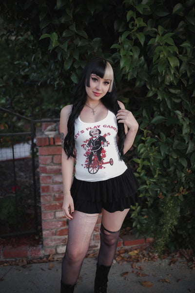 Let's Play Games Ribbed Tank Top