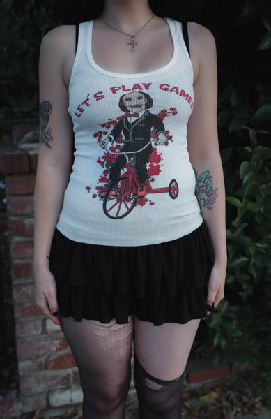Let's Play Games Ribbed Tank Top