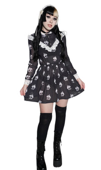 Kewpie Metal Print Victorian Lace Dress