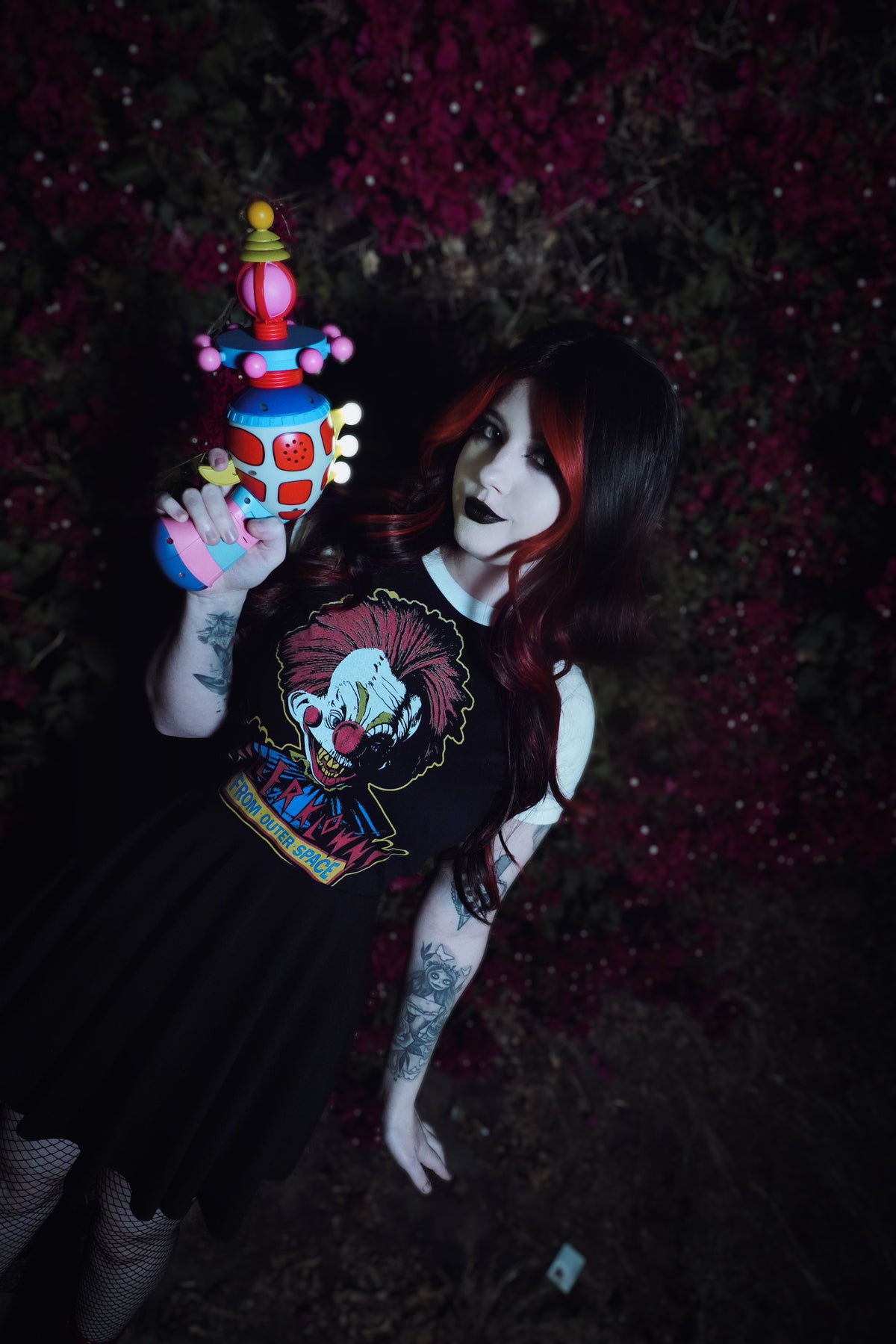 Killer Klowns Space Gun Baby Doll Dress