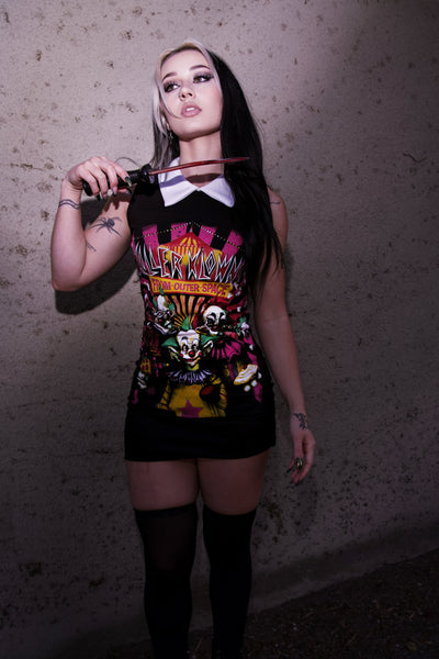 Killer Klowns From Outer Space Collar Dress