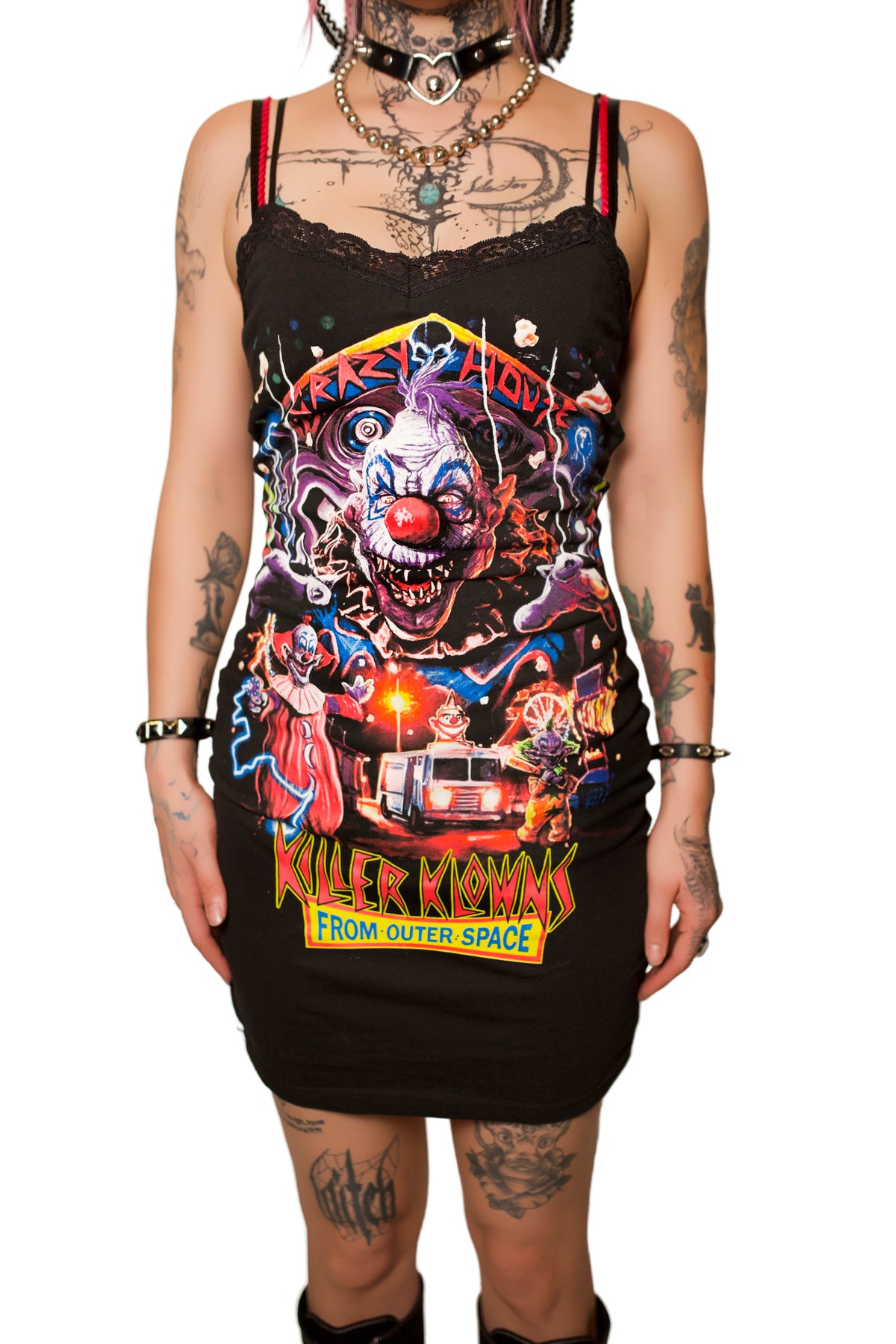 Killer Klowns Lace Strap Dress (Crazy House)