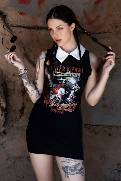 Killer Klowns From Outer Space Collar Dress
