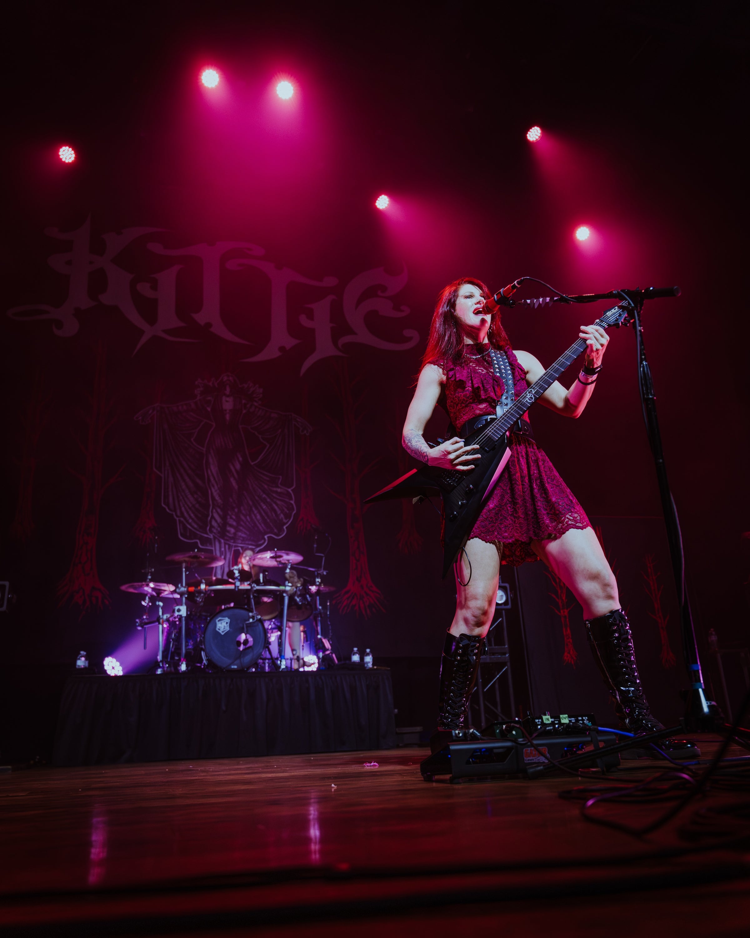 The Scarlet Mourning Lace Dress (Red)