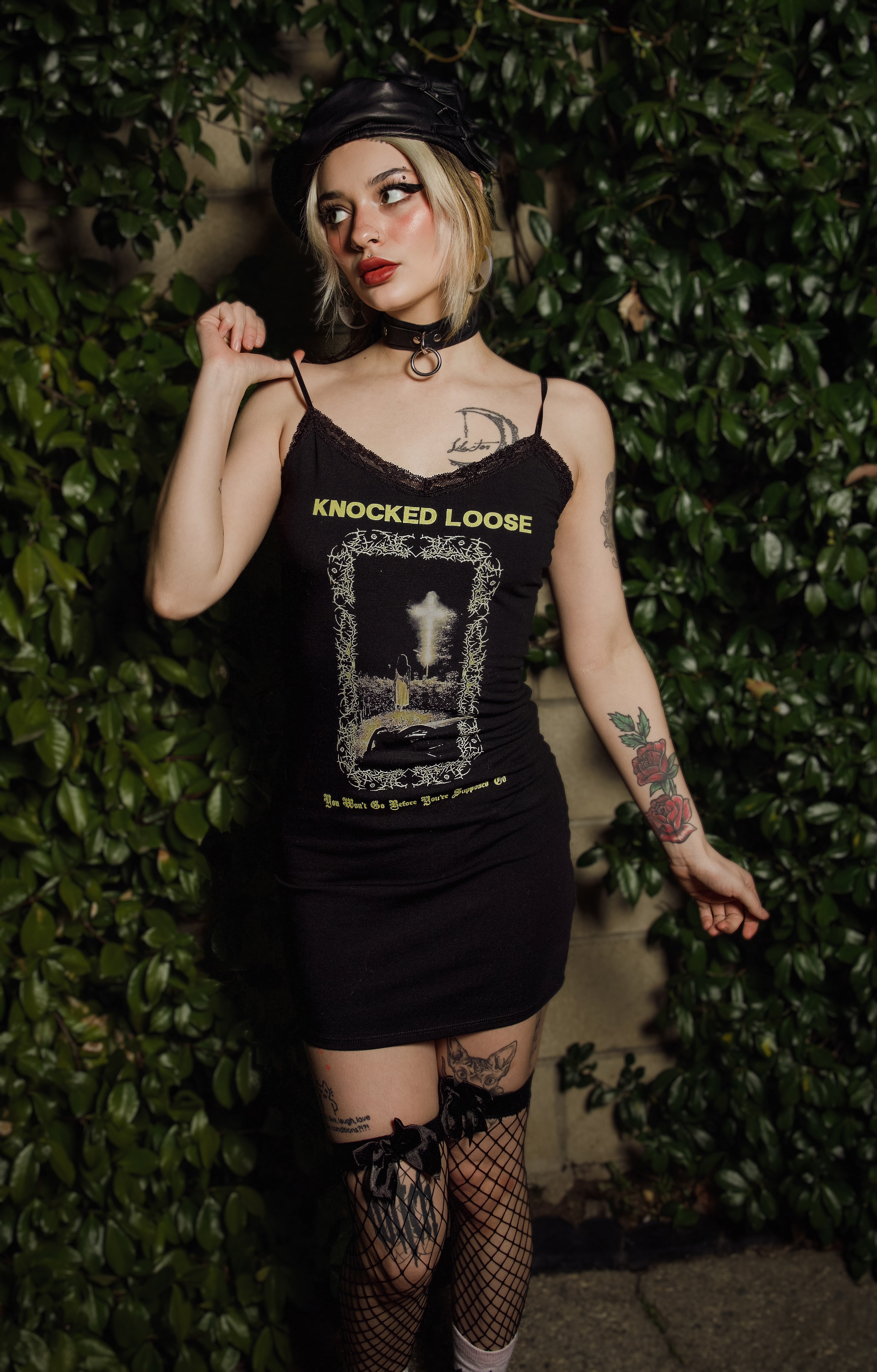 Knocked Loose Lace Strap Dress, Xs Knocked Loose Lace Strap Dress, Xs