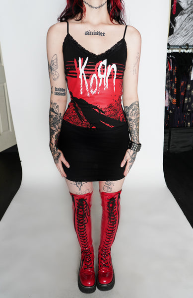 Korn Lace Strap Dress