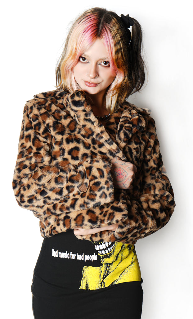 Leopard short jacket hot sale
