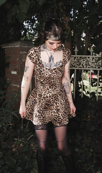 Feral Leopard Mini Dress