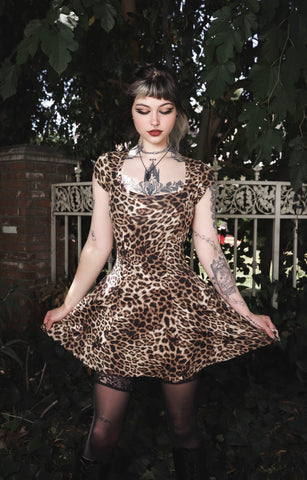 Feral Leopard Mini Dress