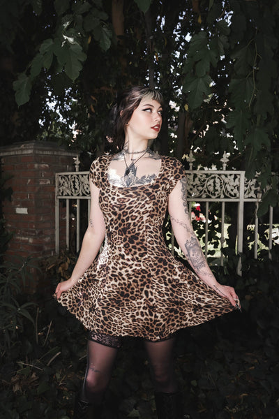 Feral Leopard Mini Dress