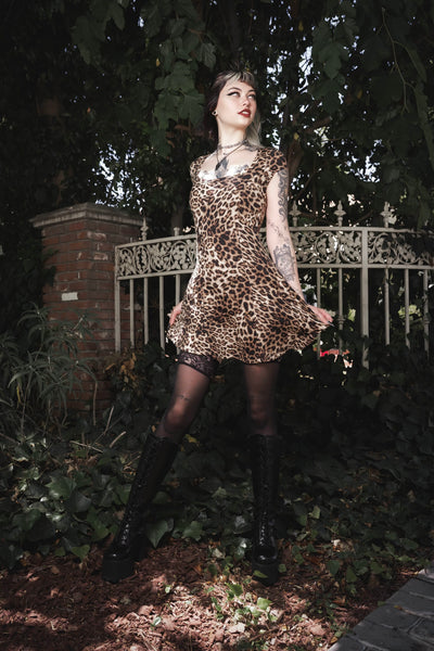 Feral Leopard Mini Dress
