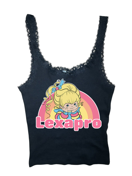 Lexapro Ribbed Lace Tank