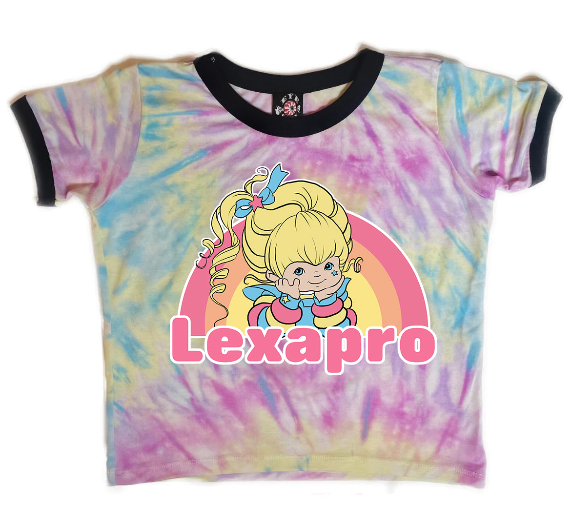 Lexapro Tie-Dye Ringer Tee