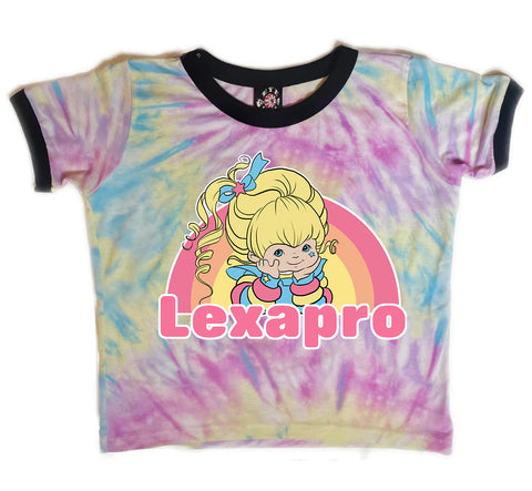 Lexapro Tie-Dye Ringer Tee