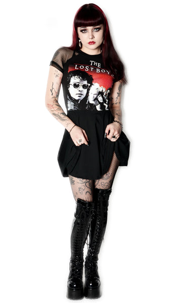 Lost Boys Fishnet Baby Doll Dress