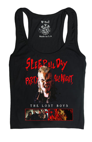 The Lost Boys Ribbed Tank Top (Sleep all day)