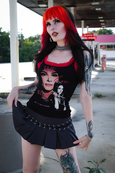 The Love Witch Lace Ribbed Tank