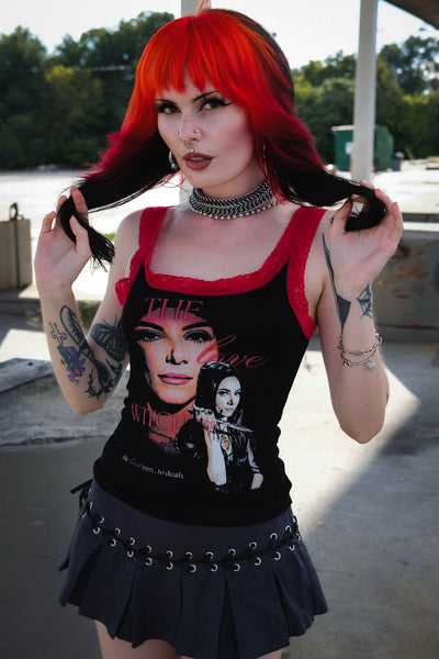 The Love Witch Lace Ribbed Tank