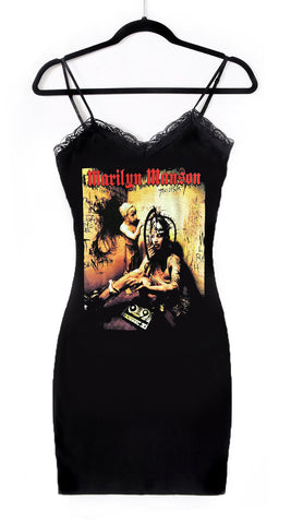 Marilyn Manson Lace Strap Dress