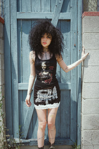 MAY - Doll Ribbed Lace Tank