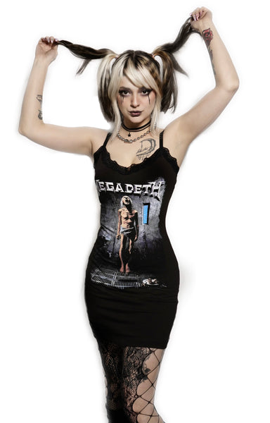 Megadeth Lace Strap Dress