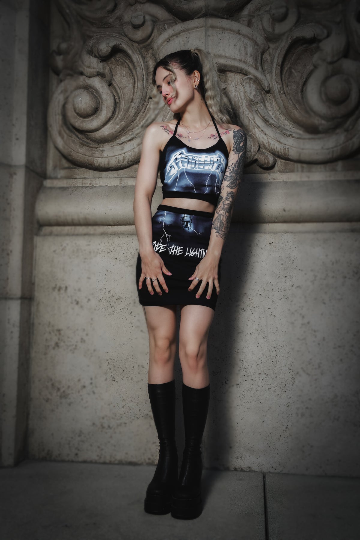 Two Piece Metallica Dress