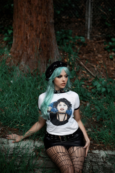 Nancy Downs Ringer Tee