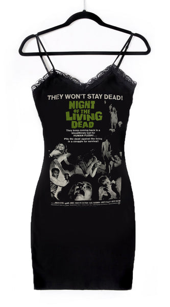 Night of the Living Dead Lace Strap Dress (One-off)