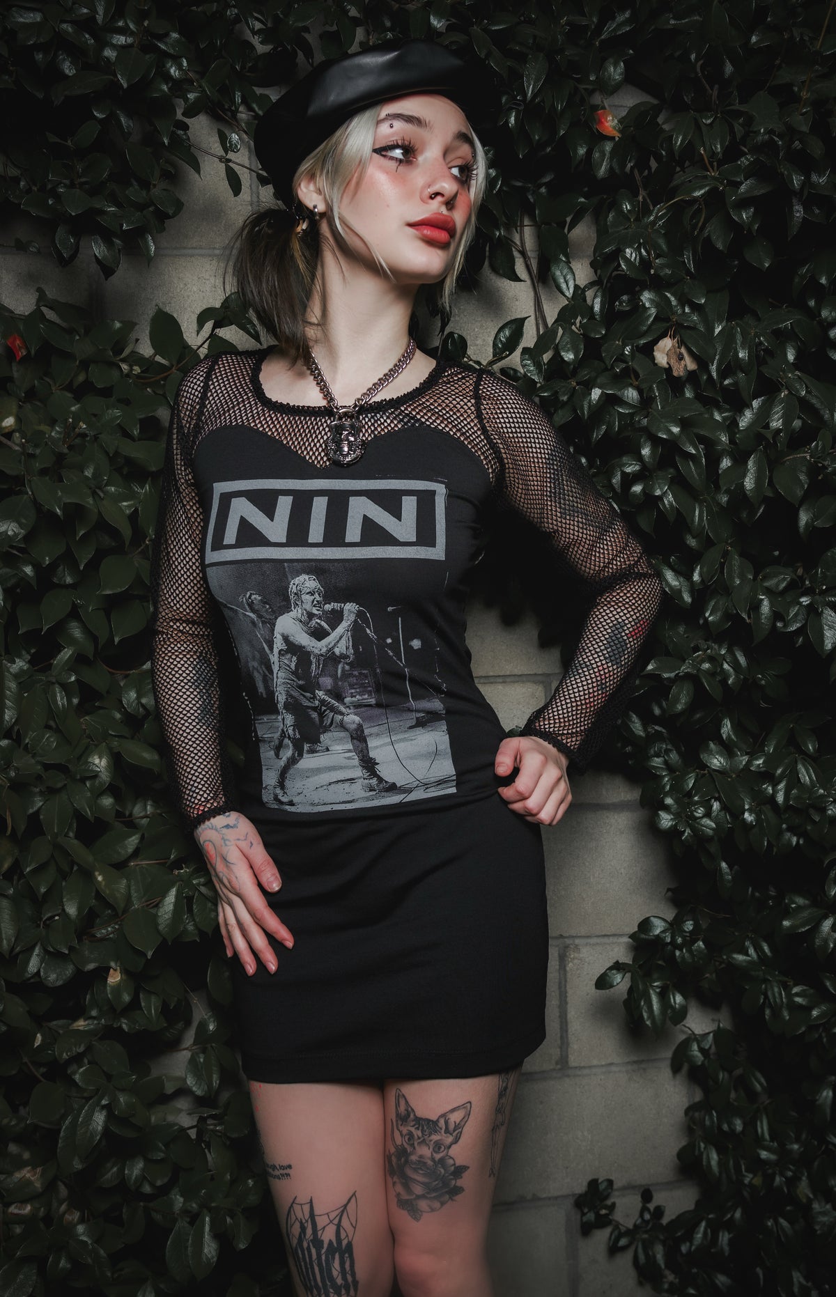 NIN Fishnet Dress
