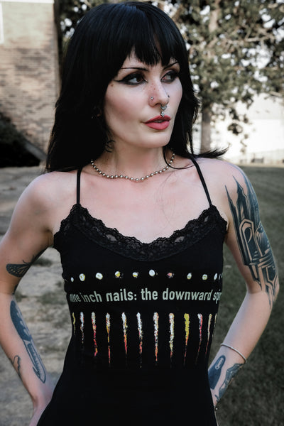 NIN Lace Strap Dress - Downward Spiral