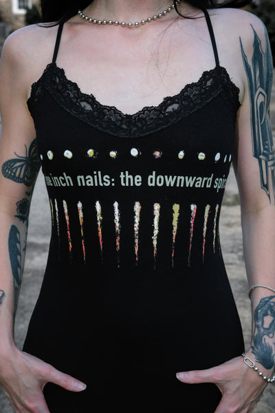 NIN Lace Strap Dress - Downward Spiral