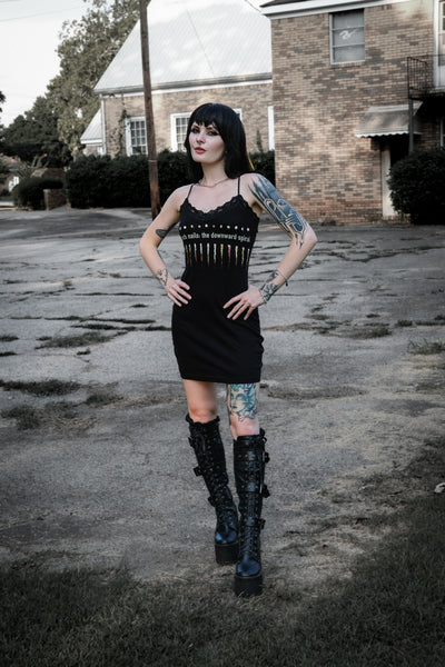 NIN Lace Strap Dress - Downward Spiral