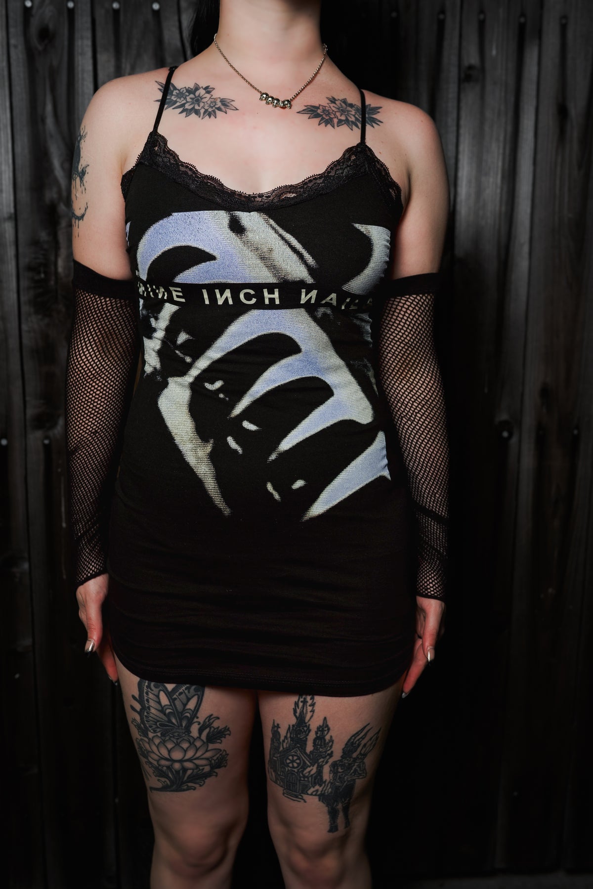 NIN Lace Strap Dress