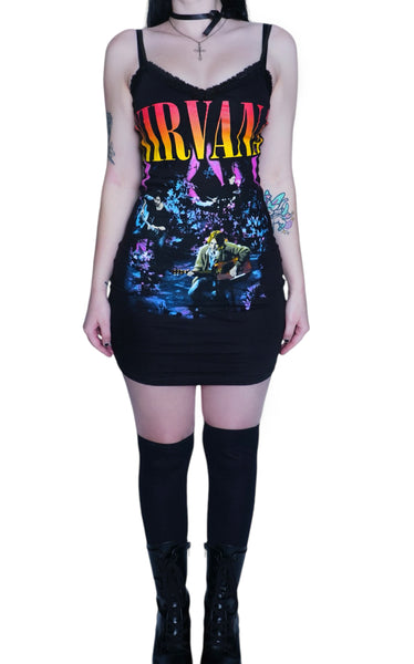 Nirvana Unplugged Lace Strap Dress