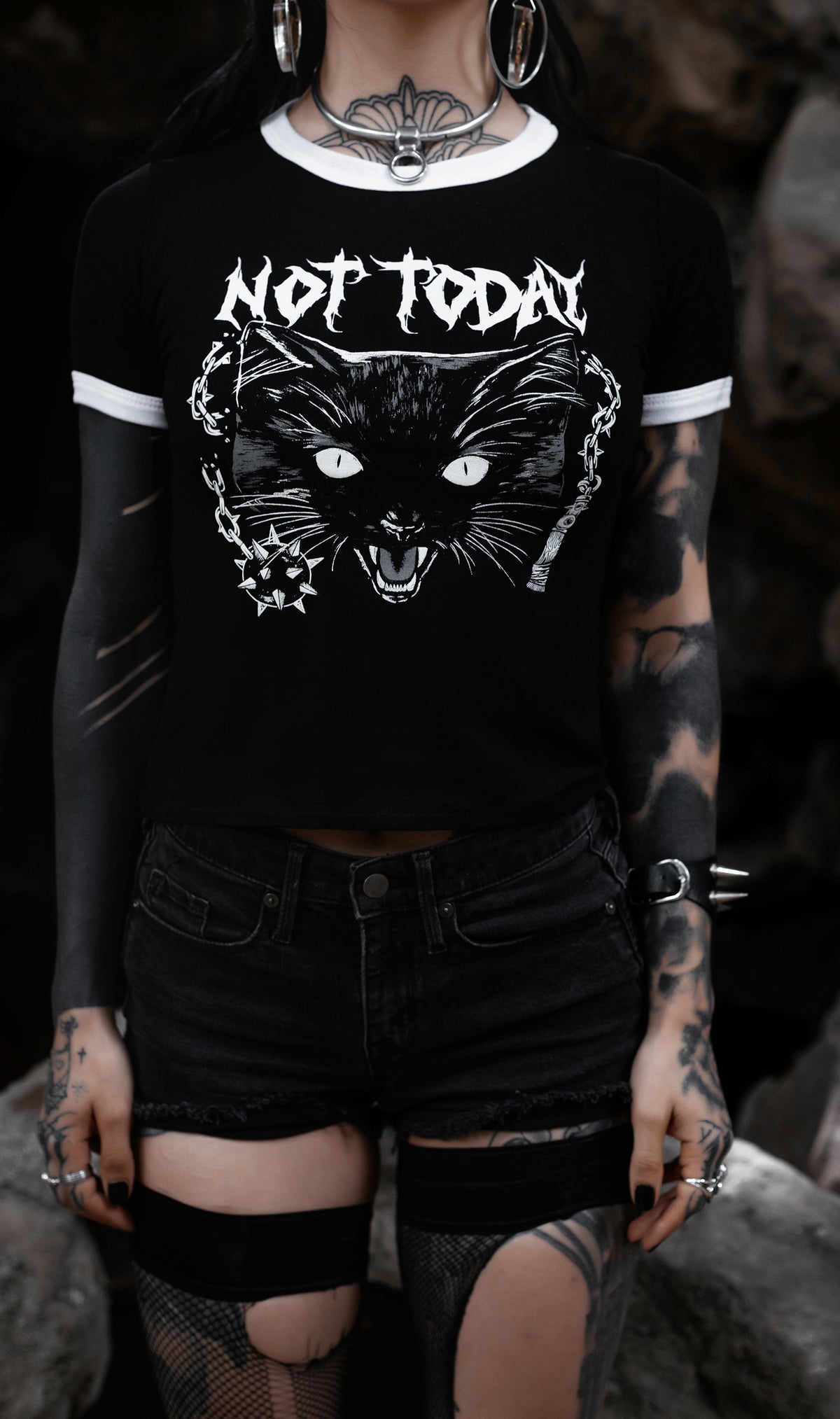Not Today Ringer Tee