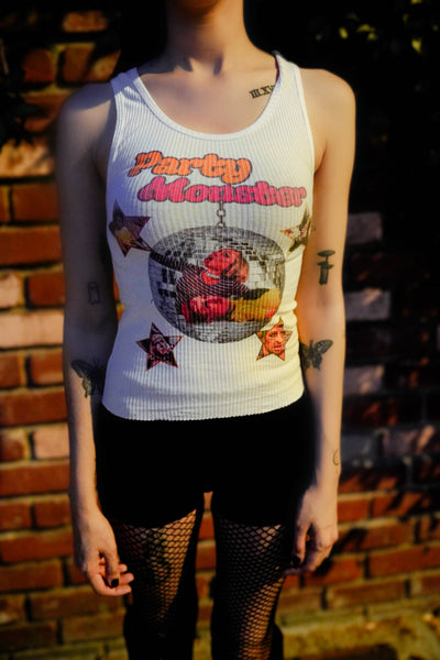 Party Monster Ribbed Tank Top