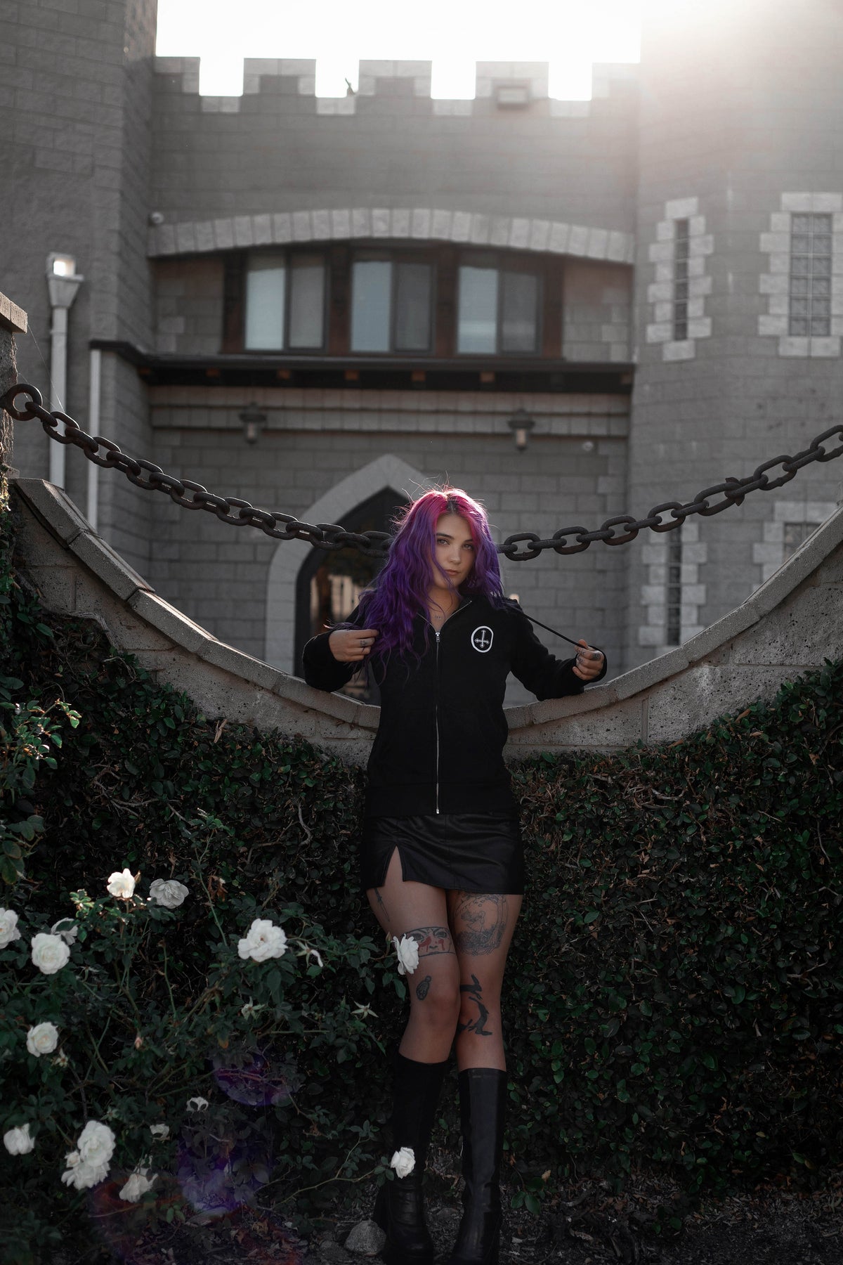 Pazuzu Fleeze Zip Up Hoodie (Women)