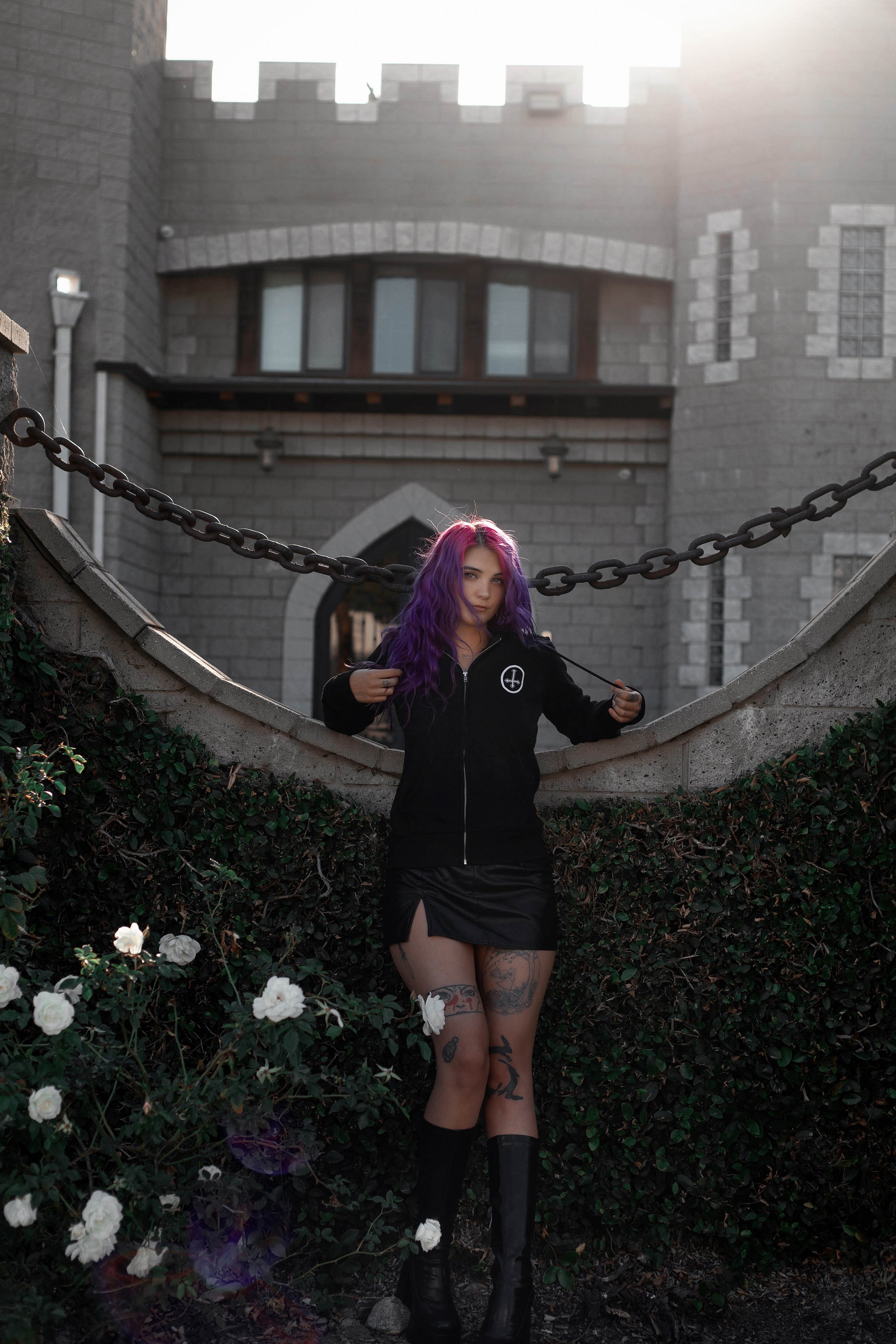 Pazuzu Fleeze Zip Up Hoodie (Women)