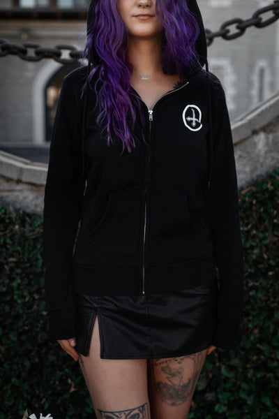 Pazuzu Fleeze Zip Up Hoodie (Women)