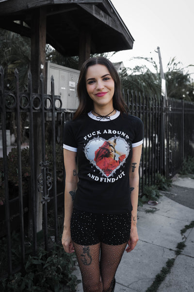 Pearl (F around) Ringer Tee